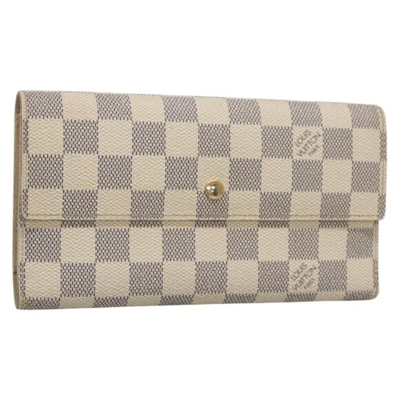 LOUIS VUITTON Damier Azur Portefeuille International Wallet N61732 Auth 139200 - Picture 1 of 16